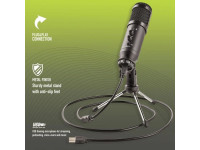 NGS Microfone Unidirecional com Tripé e Conexão USB GMICX-110 NGS Microfone Unidirecional com Tripé e Conexão USB GMICX-110